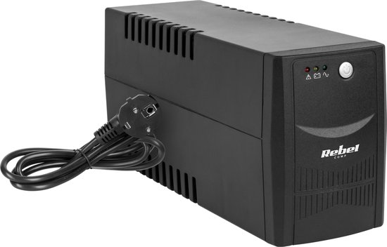 Rebel Micropower Serie - UPS Noodstroomvoeding - 600VA - Snel Omschakelend - Met Accu