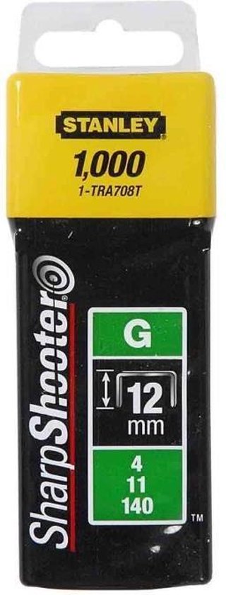 STANLEY 1-STA1TRA708T Nieten - 12mm - type G - 1000 Stuks