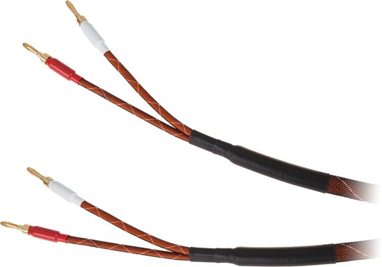 Krüger&Matz KM0335 Serie - Luidsprekerkabel - 5m - Koperen Kern - Bananenstekkers