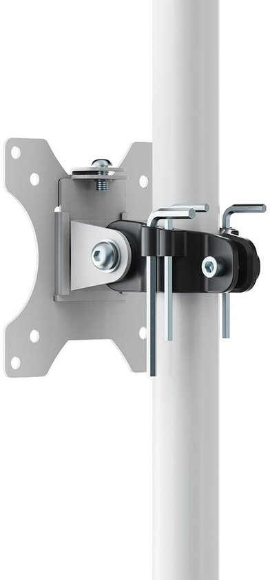 Maclean professionele Monitorstandaard - mobiel computerwerkstation op wielen - Pc-monitorstandaard houder 17-32 -, max 20kg, MC-793