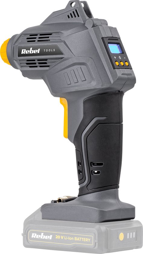 Rebel Tools - Accu Compressor - 20V - LCD Display - 7 Bar