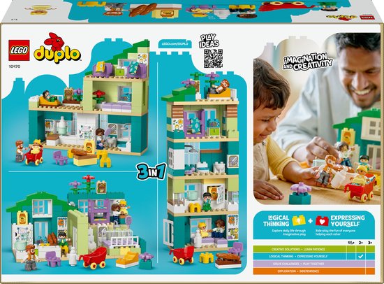 LEGO Duplo Town 10470 - Woonhuis - 3-in-1 - Inclusief Figuren