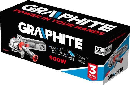 HAAKSE SLIJPMACHINE 125 mm 900 Watt - GRAPHITE
