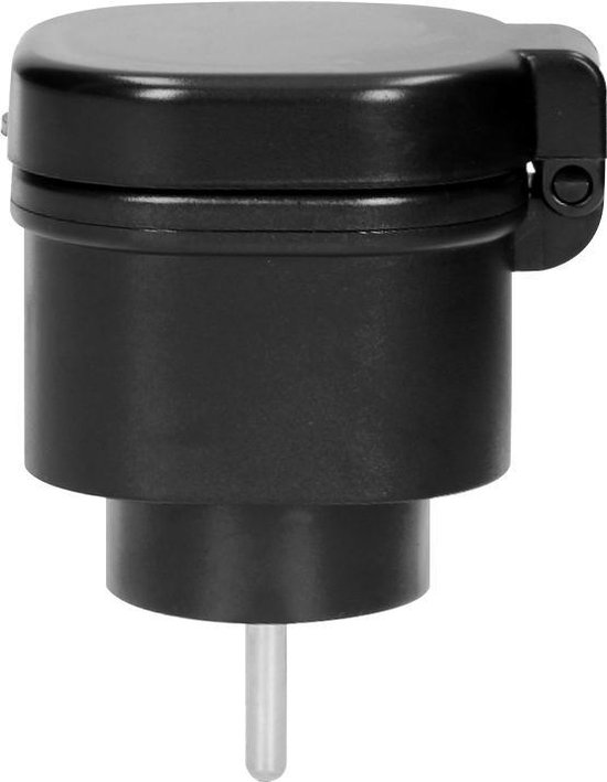 Set draadloze mini stopcontacten - Schakelaarset met afstandsbediening voor buiten – 2 stuks - IP44
