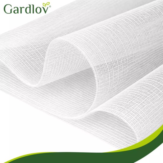 Gardlov Beschermnet 3 x 6 m wit HDPE fijn gaas tegen insecten en vogels voor moestuin