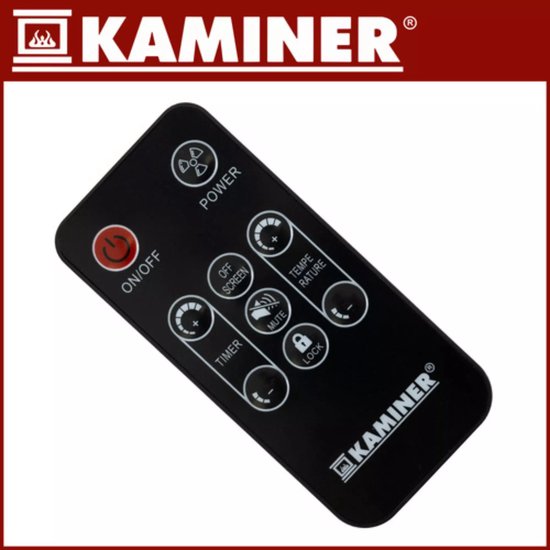 Kaminer Zelva Elektrische Glazen Verwarming – Wit – 2500W – WiFi & Afstandsbediening – Slimme Glazen Radiator