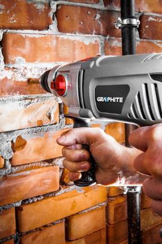 ELECTRISCHE KLOPBOORMACHINE 1050W TANDKRANS BOORKOP - GRAPHITE
