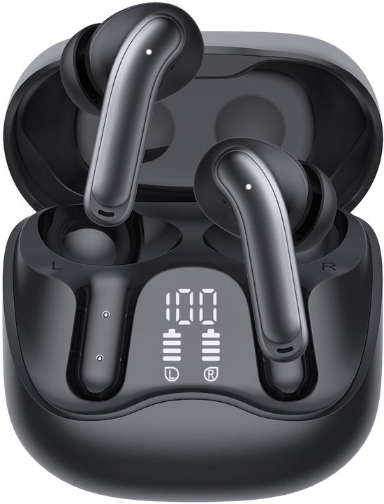 Audiocore - Hoofdtelefoon - draadloze - hybride ANC, ENC - 6 microfoons - oplaadetui - Tuya, AC591 PRO