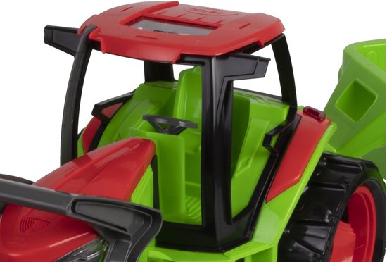 Grote Lena Traktor met Laadschop en Aanhanger - 107 cm