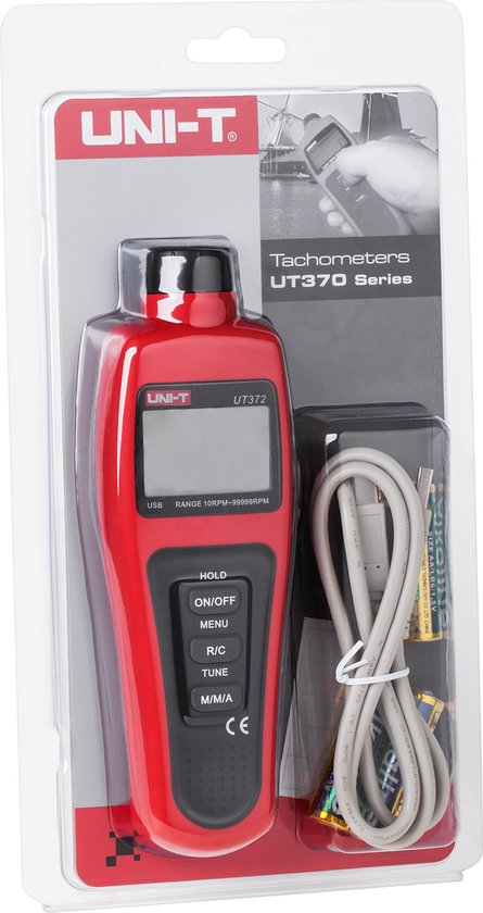 UNI-T UT372 - Digitale Tachometer - USB Interface - Compact Design - Voor Professioneel Gebruik