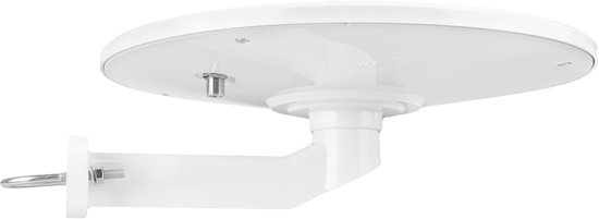 Maclean - TV antenne - DVB-T/T2 HEVC omnidirectionele antenne, actief, camper, 12V, MCTV-103 - Wit