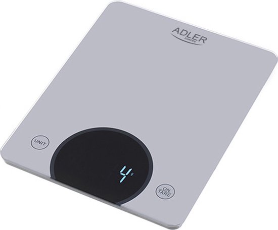 Adler AD 3173S - keukenweegschaal - Grijs - 10 kg