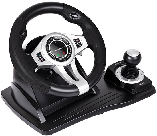 Tracer TRAJOY46524 game controller Zwart Stuurwiel + pedalen geschikt voor PlayStation 4, Playstation 3