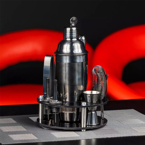 Klausberg KB-7581 - Cocktailset - 9-delig - Roestvrij Staal - Met Standaard