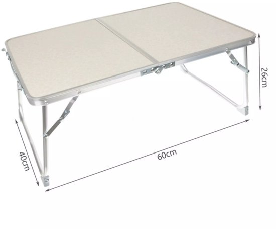 Trizand Opvouwbare Campingtafel – Lichtgewicht & Weerbestendig – 60x40 cm