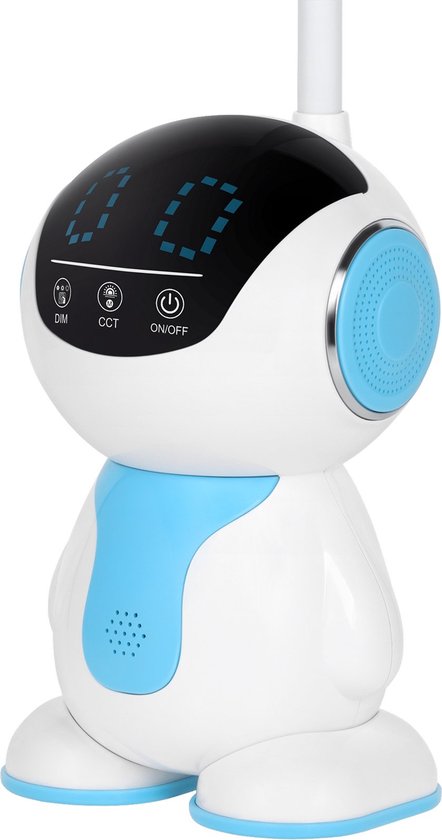 Rebel KOM1017 - LED bureaulamp robot, kids, wit