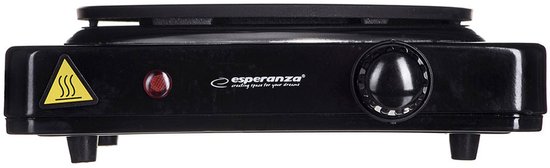 Esperanza EKH002K kookplaat Zwart Gesealde plaat 1 zone(s)