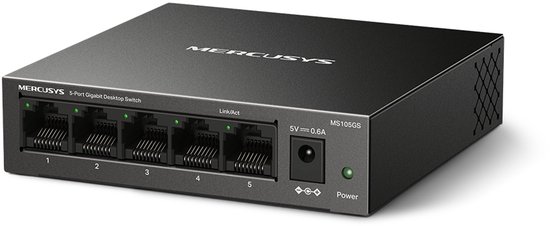 Mercusys MS105GS - Netwerkswitch - Unmanaged - Gigabit Ethernet - 5-Poorten