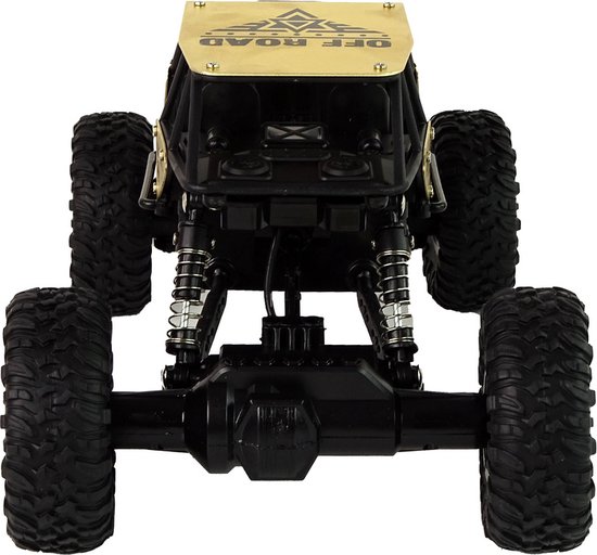 R/C auto - offroad - 26x14x17cm - 1:18 - zwart goud