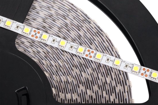 Rebel 5050SMD Serie - LED Snoer - Koud Wit - 25m - 12V - 5.6W