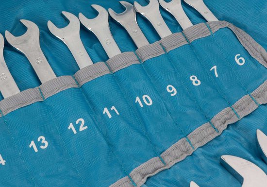 MEGA Ringsleutel Set 6-32mm CrV 24 Delig - Professioneel Gereedschap