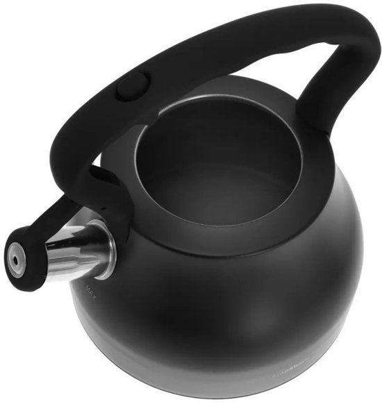 Klausberg 7448 - Fluitketel - zwart - 2.7 liter