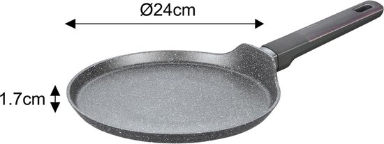 Klausberg 7832 - 12-delige Marmeren Pannenset in Grijs - Compleet en Functioneel Kookgerei met Glazen Deksels