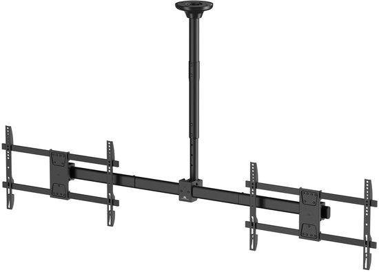 Maclean plafondbeugel voor twee TV's, max. belasting 2x40kg, 34-60", max VESA 600x400, MC-111 B