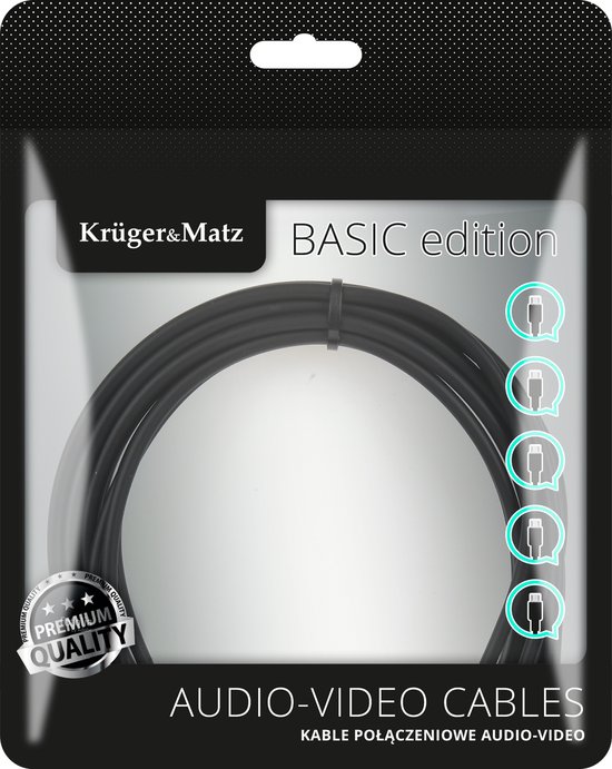 Krüger&Matz Basic - HDMI Kabel - 1.8m - 4K - HDR