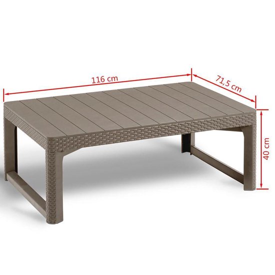 Keter - Tuintafel - Lyon - cappuccinokleurig