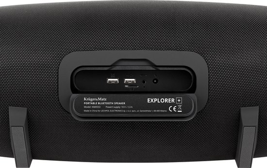 Krüger&Matz Explorer+ - Draagbare Bluetooth-luidspreker - TWS - IPX7 - AUX USB
