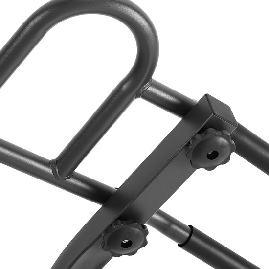 Rebel Active Multifunctioneel Pull Up Station en Krachtstation - Hoogteverstelling - Fitnessapparatuur Dip Station Verstelbaar 130kg - Zwart
