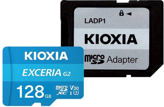 Kioxia - Geheugenkaart - microSD - 128 GB - UHS-I U1 - Met Adapter