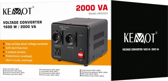 Kemot Serie - Omvormer - 1600W - Tweerichtingsconversie - Metalen Behuizing