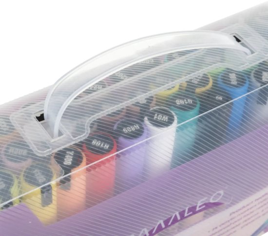 Maaleo acrylstiften 36 kleuren – sneldrogende verfmarkers voor papier, hout en textiel
