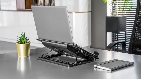 Rebel Serie - Laptop Koelstandaard - Ventilator - USB Aangedreven - Verstelbare Hoek