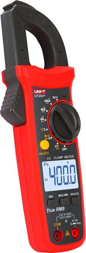 UNI-T UT202+ - Miernik Cęgowy - Automatische Bereikselectie - True RMS - NCV