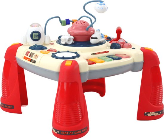 Speeltafel voor kinderen - Rood - Materiaal: Kinderpaneel