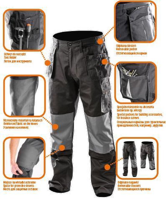 Neo Tools Werkbroek 2 In 1 XL/56 Oxford Bescherming 35% Katoen-65% Polyester 267 Gr/m2 CE-EN340