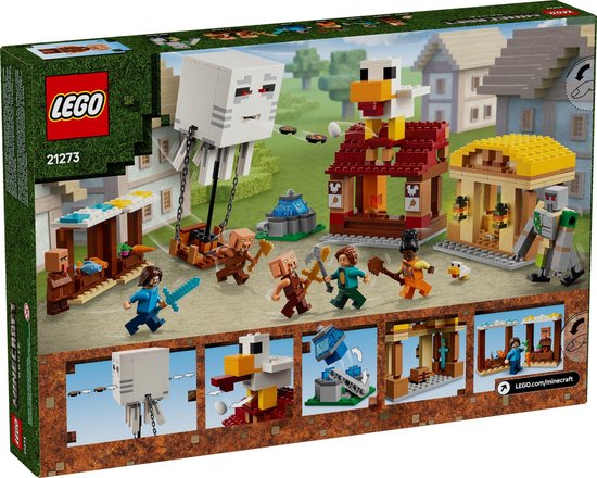 LEGO Minecraft De Ghast-Ballon Aanval op het dorp - 21273