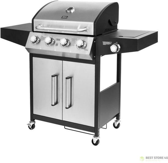 Teesa BBQ 5007 MASTER gasgrill - 5 branders - ruimte voor een gasfles