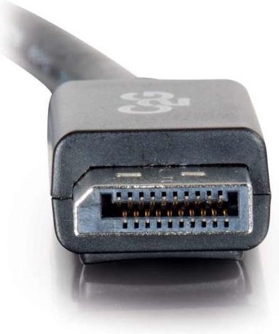 C2G 7m DisplayPort Cable with Latches 4K - 8K UHD M/M - Black Zwart