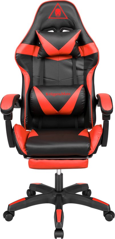Krüger&Matz GX-150 game stoel - gaming chair - gamingstoel - zwart / rood