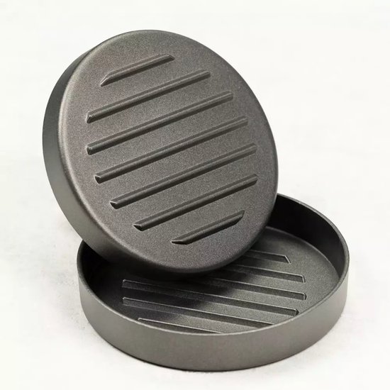 Kinghoff - Hamburgerpers - Aluminium - Antikleef - 12cm