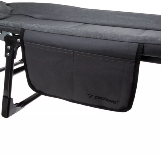 Trizand opvouwbaar veldbed met matras – verstelbare rugleuning, draagvermogen 150 kg, voor camping of thuis