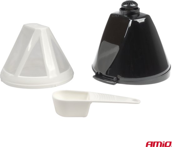 AMiO Koffiezetapparaat Auto Koffiezetter met Koffiekan (24v/250w) Zwart met Autostekker Sigarettenaanstekerplug