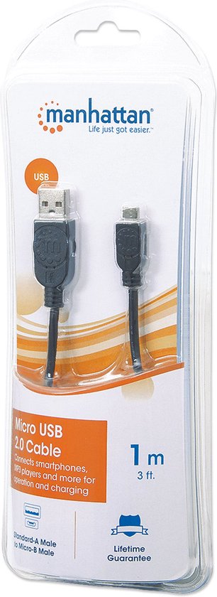 Manhattan USB A - MicroUSB B