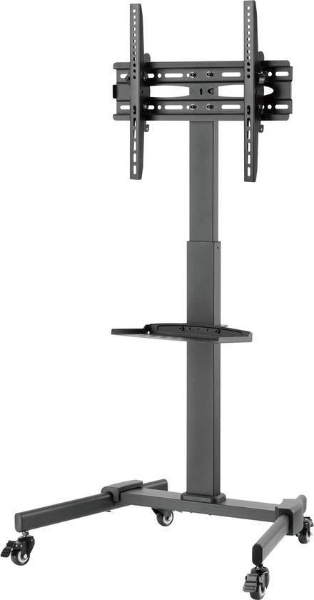 Cabletech Verrijdbare TV Standaard statief - Draaibaar - Hoogte instelbaar - Televisiebeugel - 32- 55 inch - max belastbaar gewicht 35 Kg - Ideaal voor thuis, kantoor presentaties