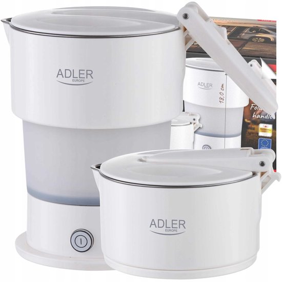 ADLER OPVOUWBARE TOERISTENKETEL | WIT | AD1377W