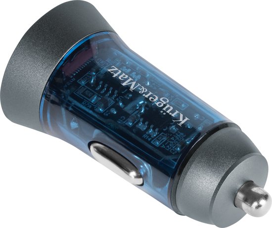 Krüger&Matz KM0872 - Autolader - USB A & USB C - 43W - Snel Opladen
